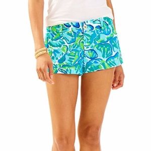 Lilly Pulitzer Blue Agate Lazy River Walsh Shorts